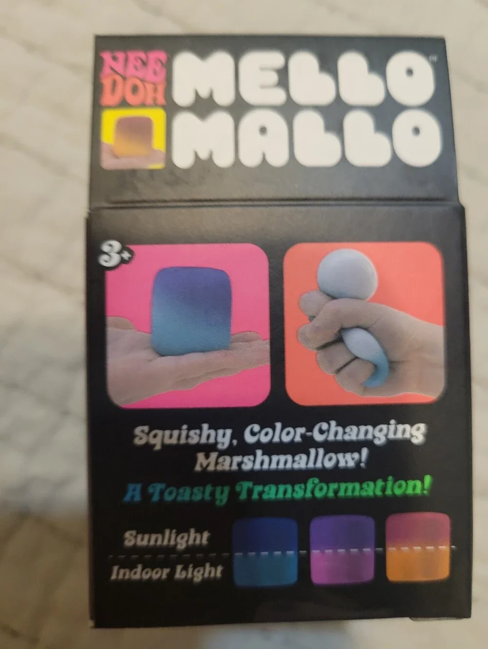 Schylling Needoh Mello Mallo Marshmallow Squishy - Blue